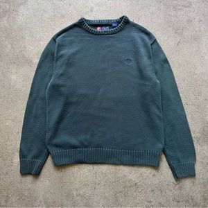 Forest green knit sweater / jumper